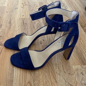 NIB Vince Camuto Royal/Navy Blue Ankle Strap Heels